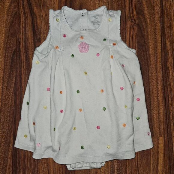 Carter's Other - 5 For $25 Carter's White Colorful Polkadot Romper Baby Size 24 Month